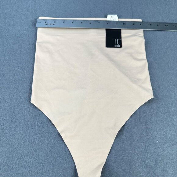 TC Total Control Size XL Shapewear Thong High-Waist Moderate Control Beige New - Picture 8 of 10